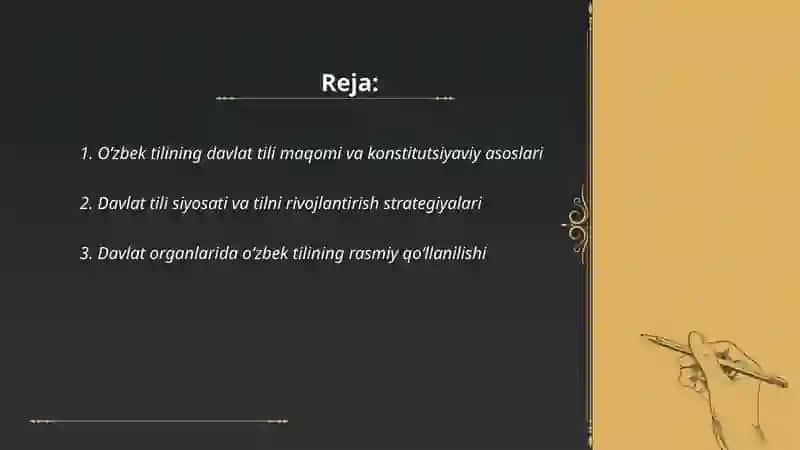 Oʻzbek tili davlat tili 2