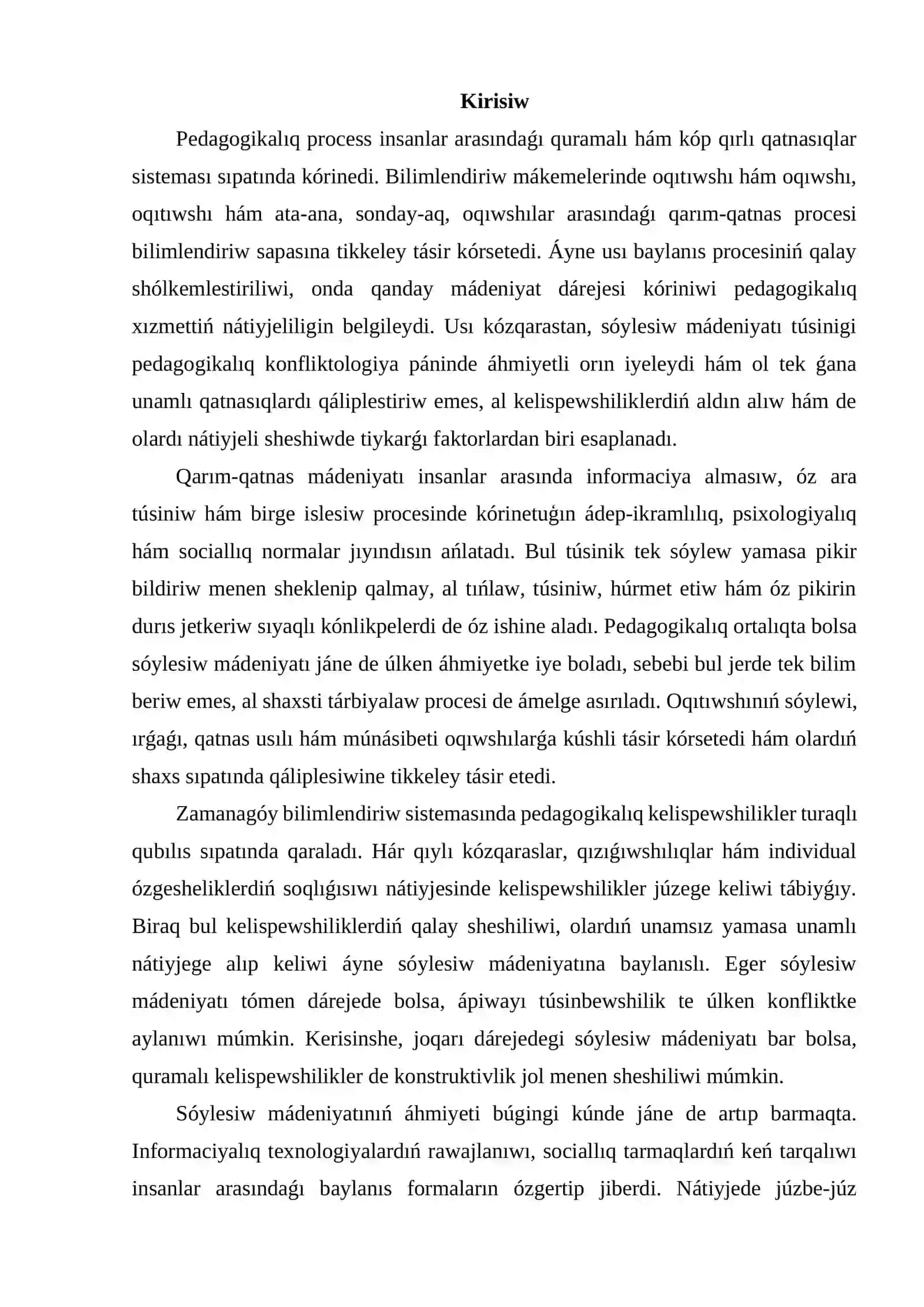 Qarım-qatnas mádeniyatı hám onıń mazmunı 2