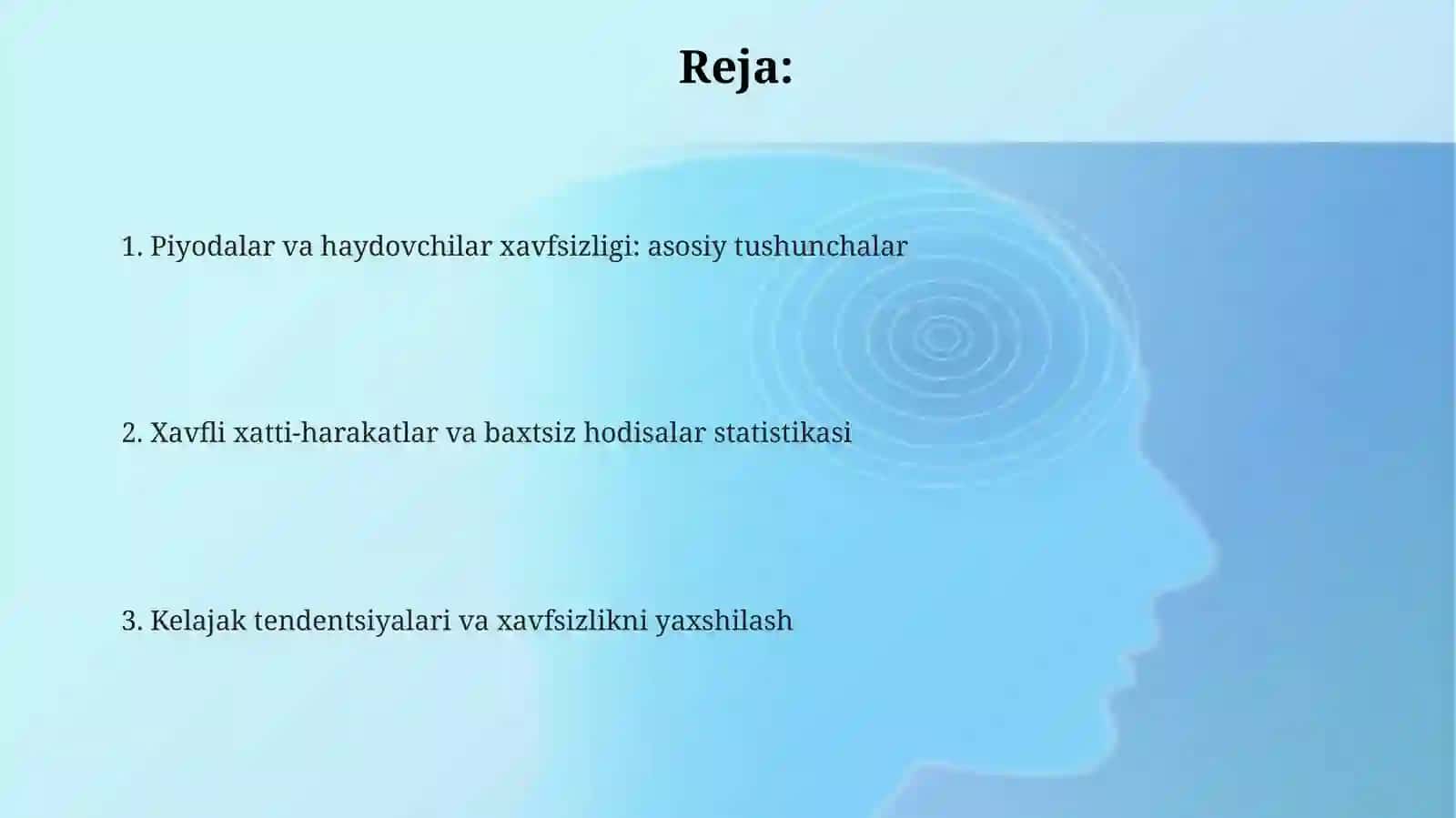 Piyoda haydovchi oʻzaro munosabati 2
