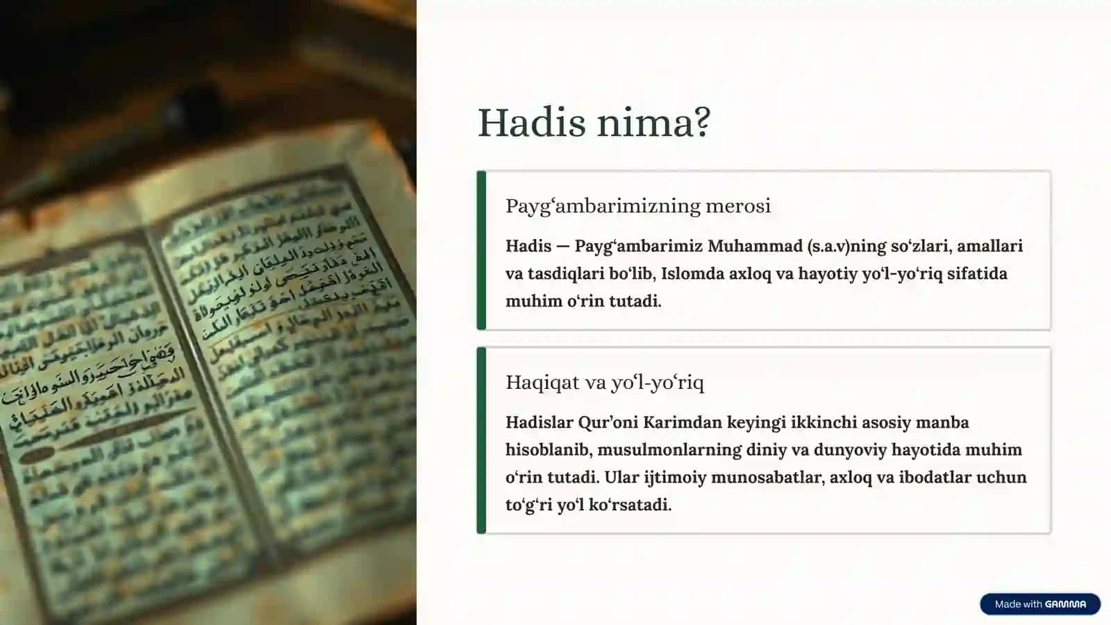 Hadis va Hikoya Haqida: Haqiqat va Tasavvur Oralig‘ida 2