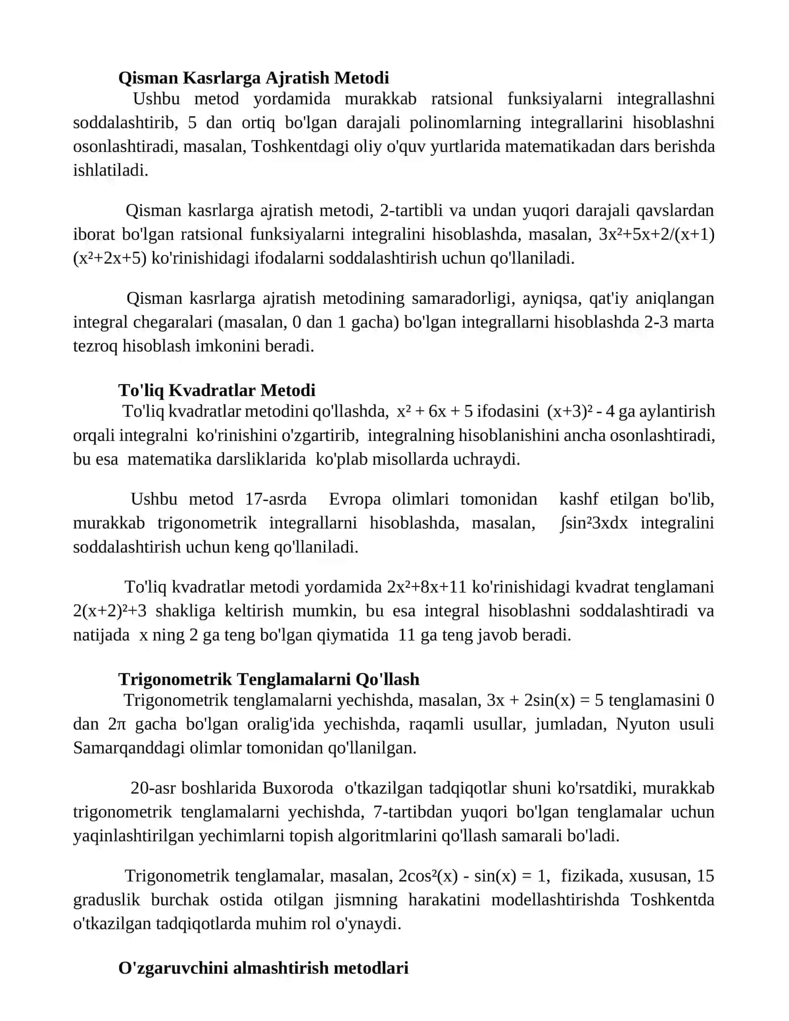 Trigonometrik integral 2
