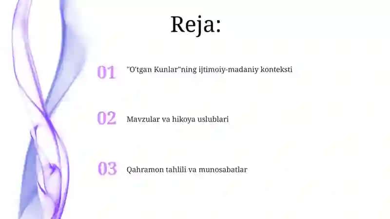 Abdulla Qodiriy "Oʻtgan kunlar" romani tahlili 2