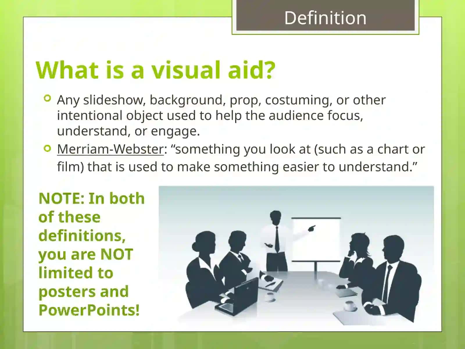 How to make (and use)Visual Aids for Presentations 2