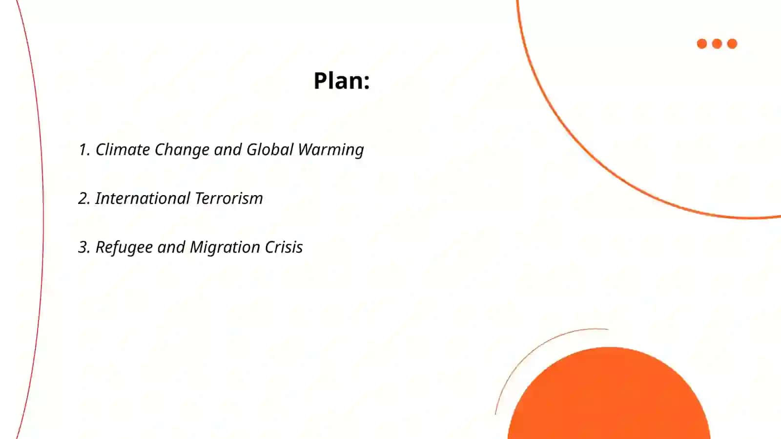 Global problems and international Committees 2