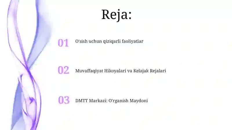 DMTT markazdagi faoliyatlar orqali oʻyinlar tashkil qilish 2