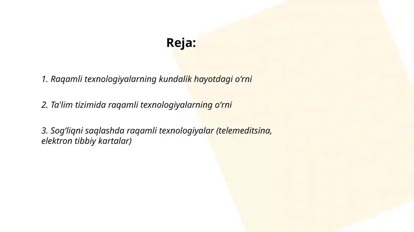 Raqamli texnologiyalarning hayotdagi oʻrni 2