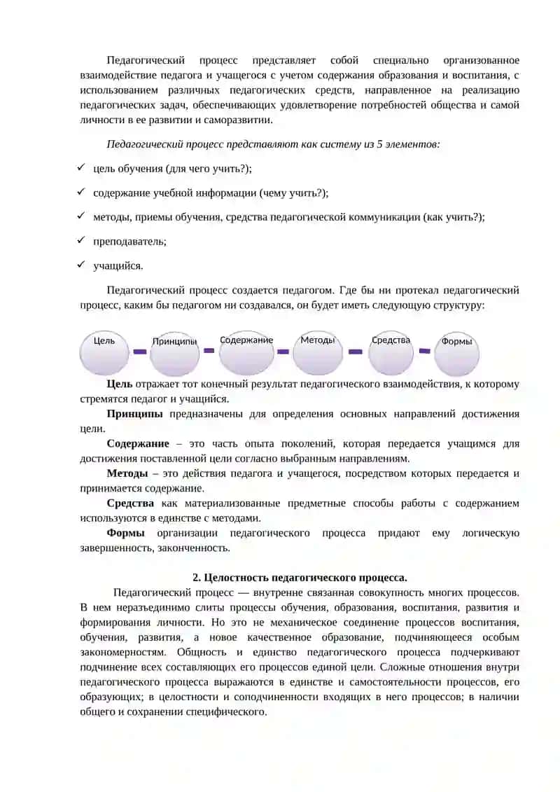 Целостный педагогический процесс 2