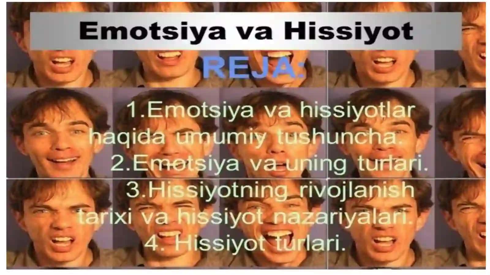 Hissiyot va emotsiya 2