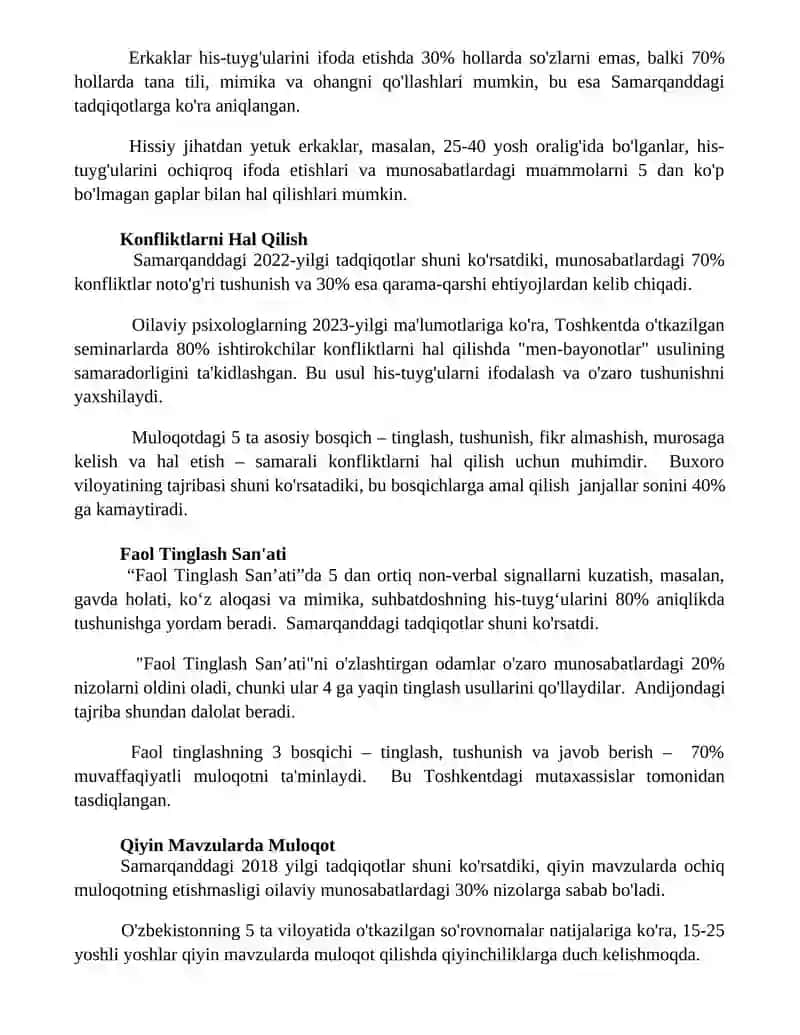 Ochiq Muloqot Texnikalari 2