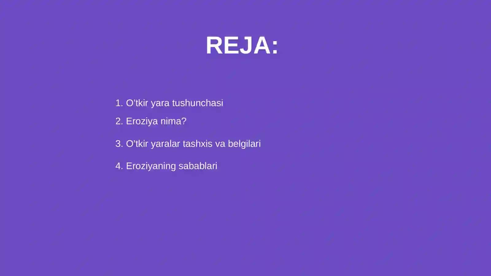 O'tkir yara va eroziya 2