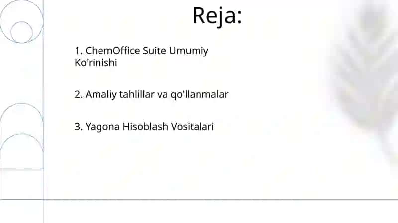ChemOffice Suite Umumiy Ko'rinishi 2