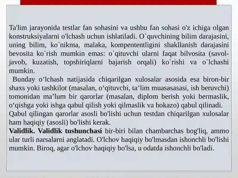 Testyaratishning zamonaviy nazariyasi 2