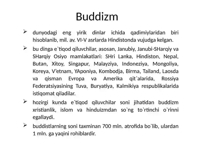 Buddaviylik dinining tarixiyildizlari 2