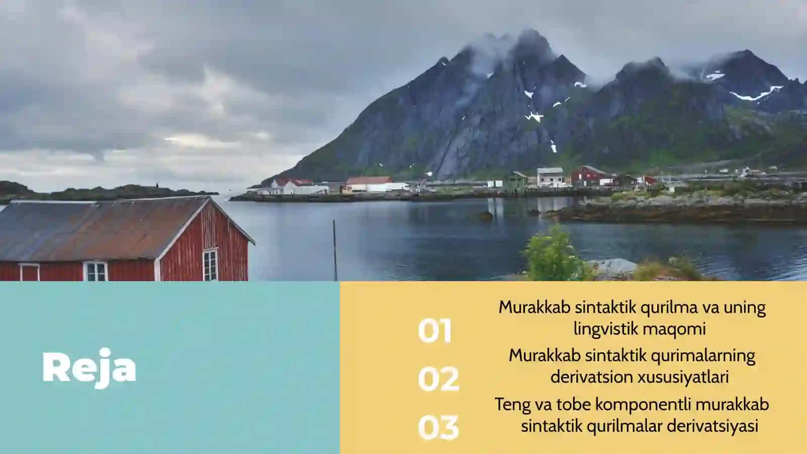 Murakkabsintaktik qurilmalar derivatsiyasi 2