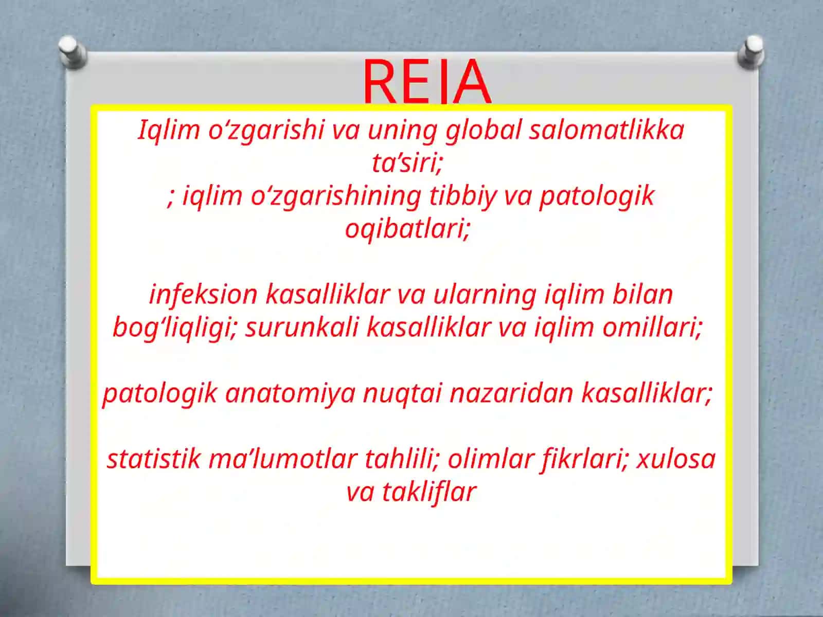 Patalogik ANATOMIYA fanidan kasalliklar 2