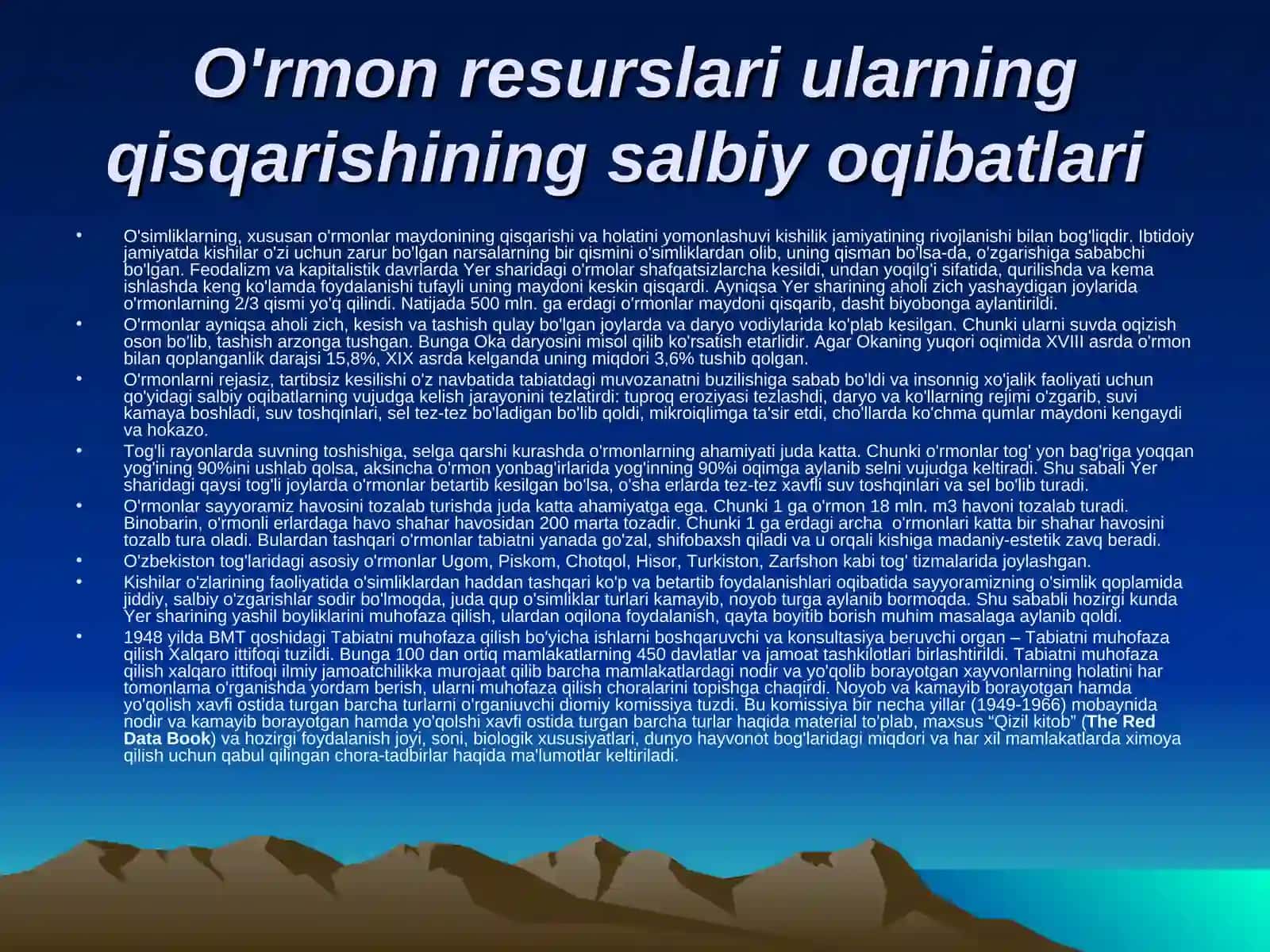 O'simliklar dunyosini ahamiyati 2