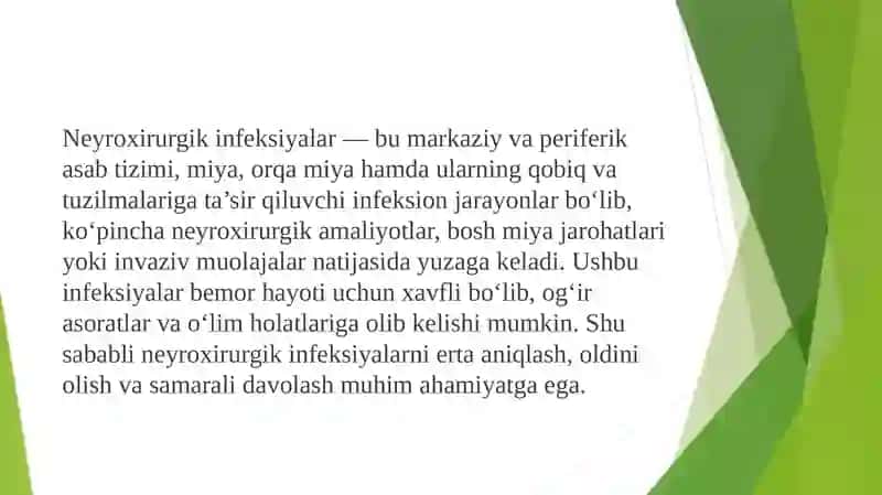 Neyroxirurgik infeksiyalar 2