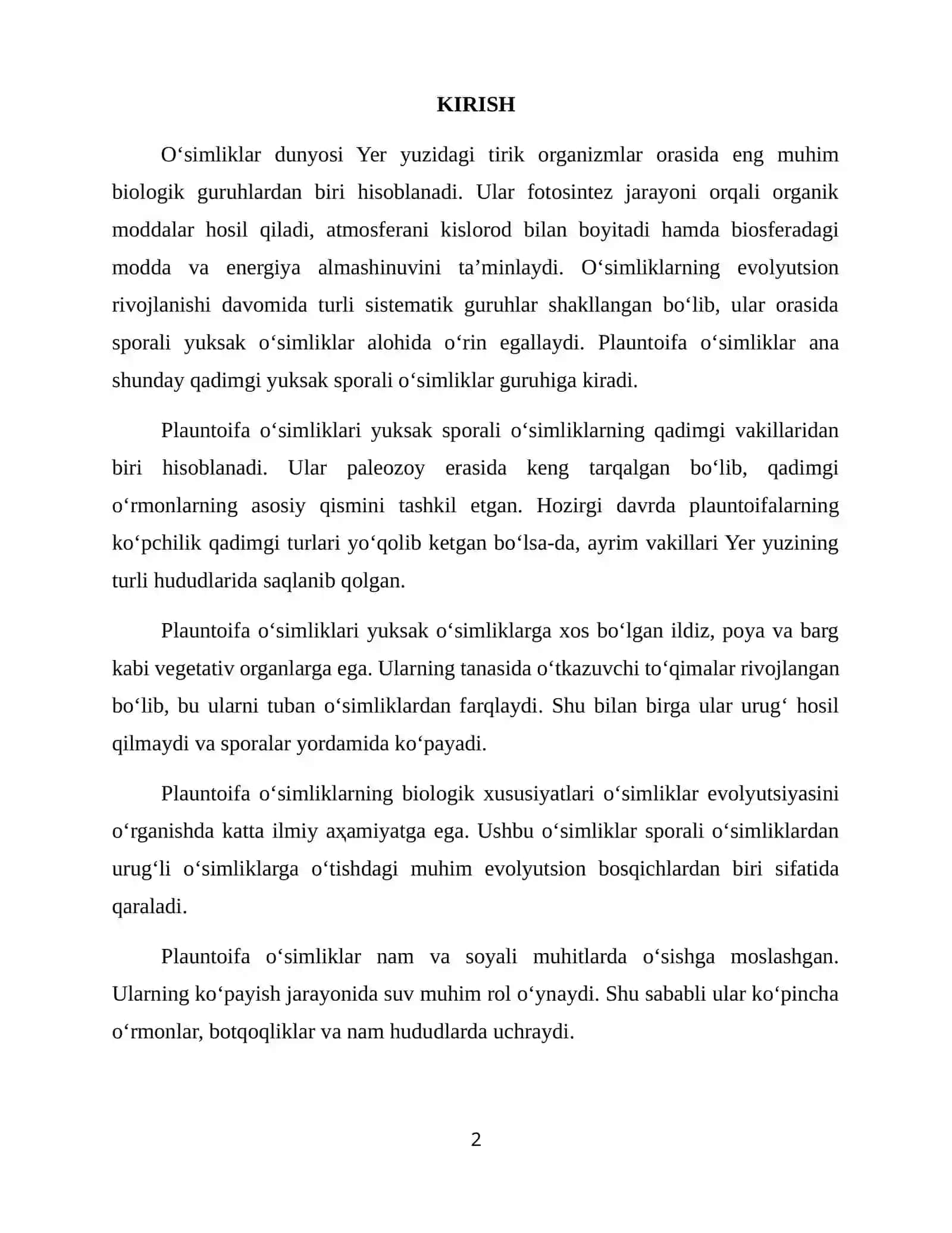 PLAUNTOIFA OʻSIMLIKLARI 2