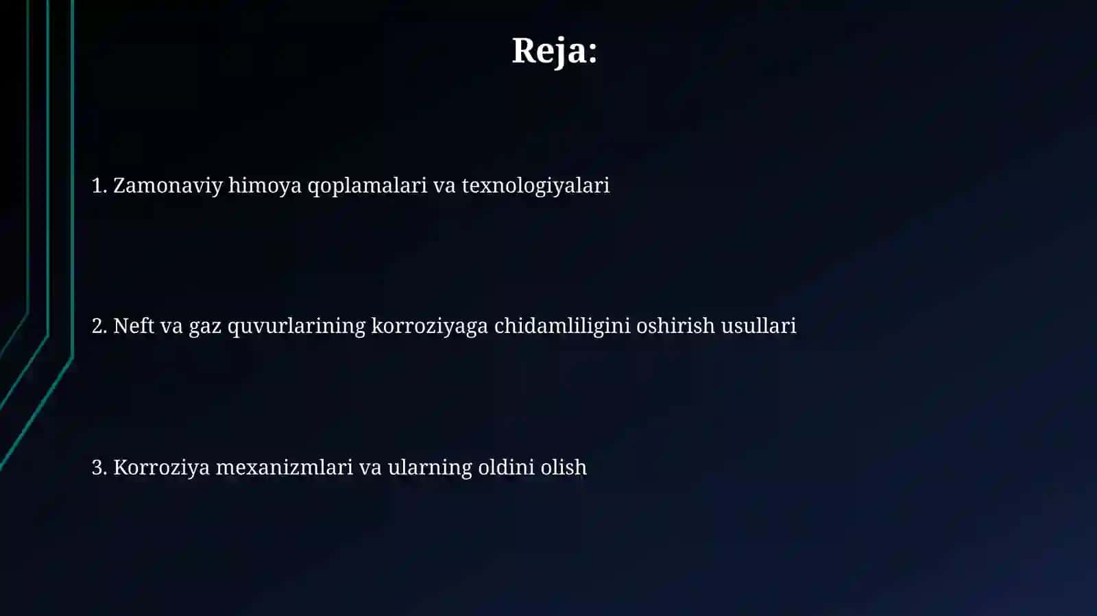 Neft va gaz karroziyadsi bardoshliligini oshirish 2
