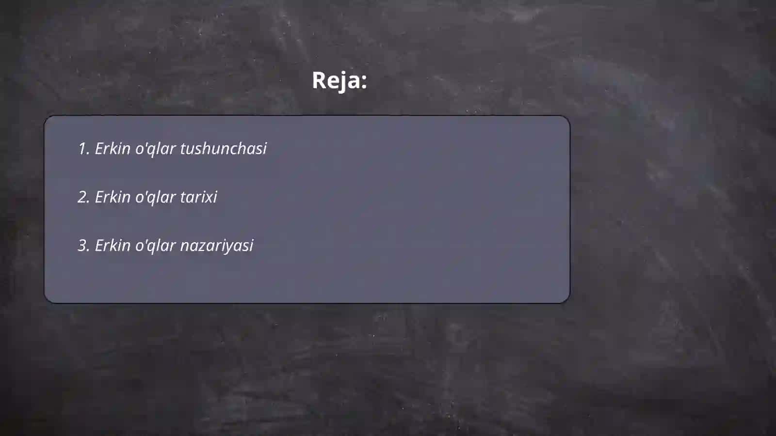 Erkin o'qlar 2