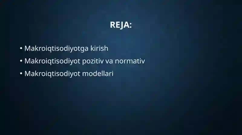 Makroiqtisodiyotga kirish 2