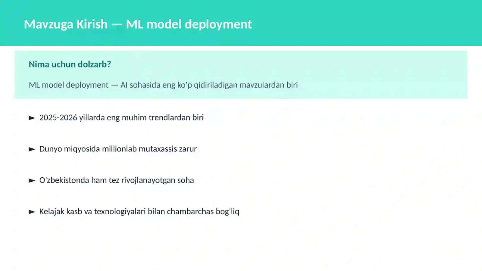 ML model deployment 2