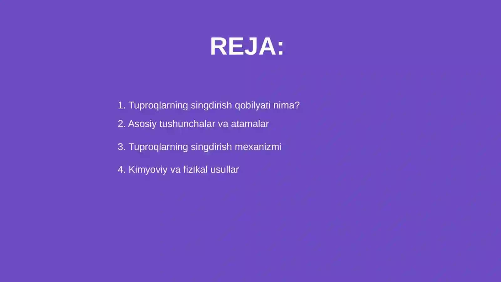 Tuproqlarning singdirish qobilyati 2