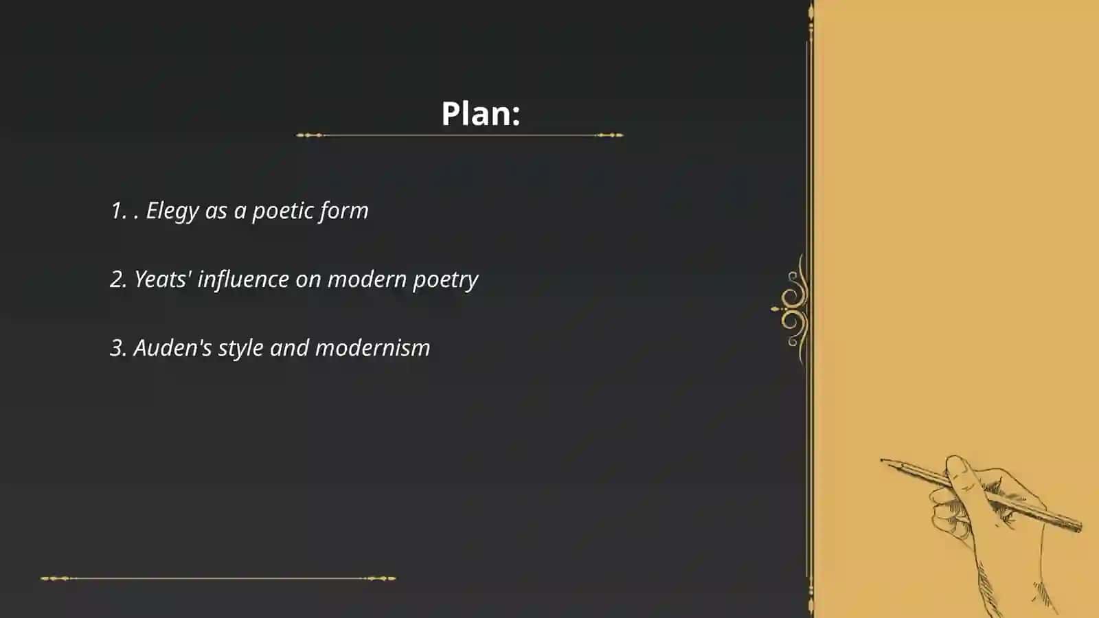 W.H.Auden's "In Memory of W.B. Yeats" 2