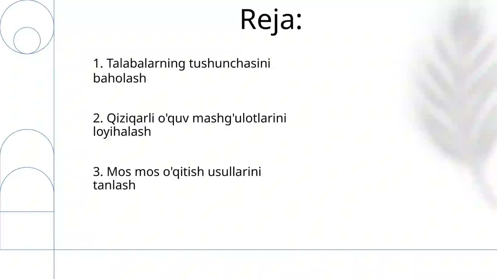 Mutaxassislik fanlarini o'qitish metodikasi 2
