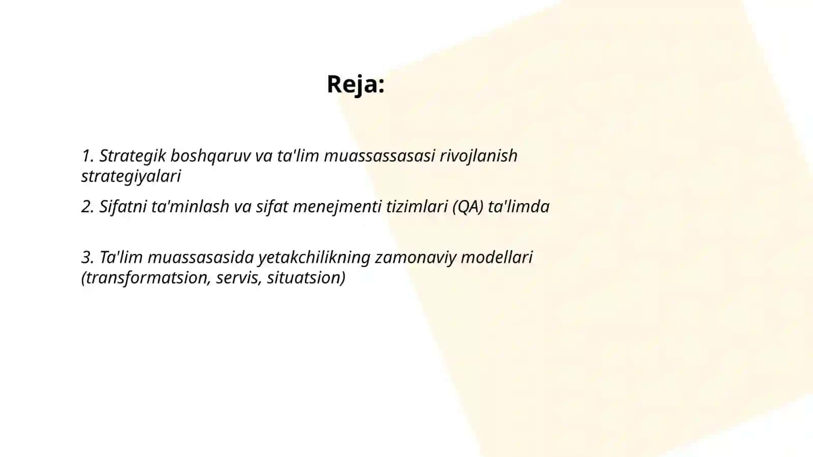 Taʼlim Muassasasini Boshqarish 2
