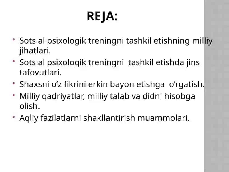 Sotsial-psixologik trening 2