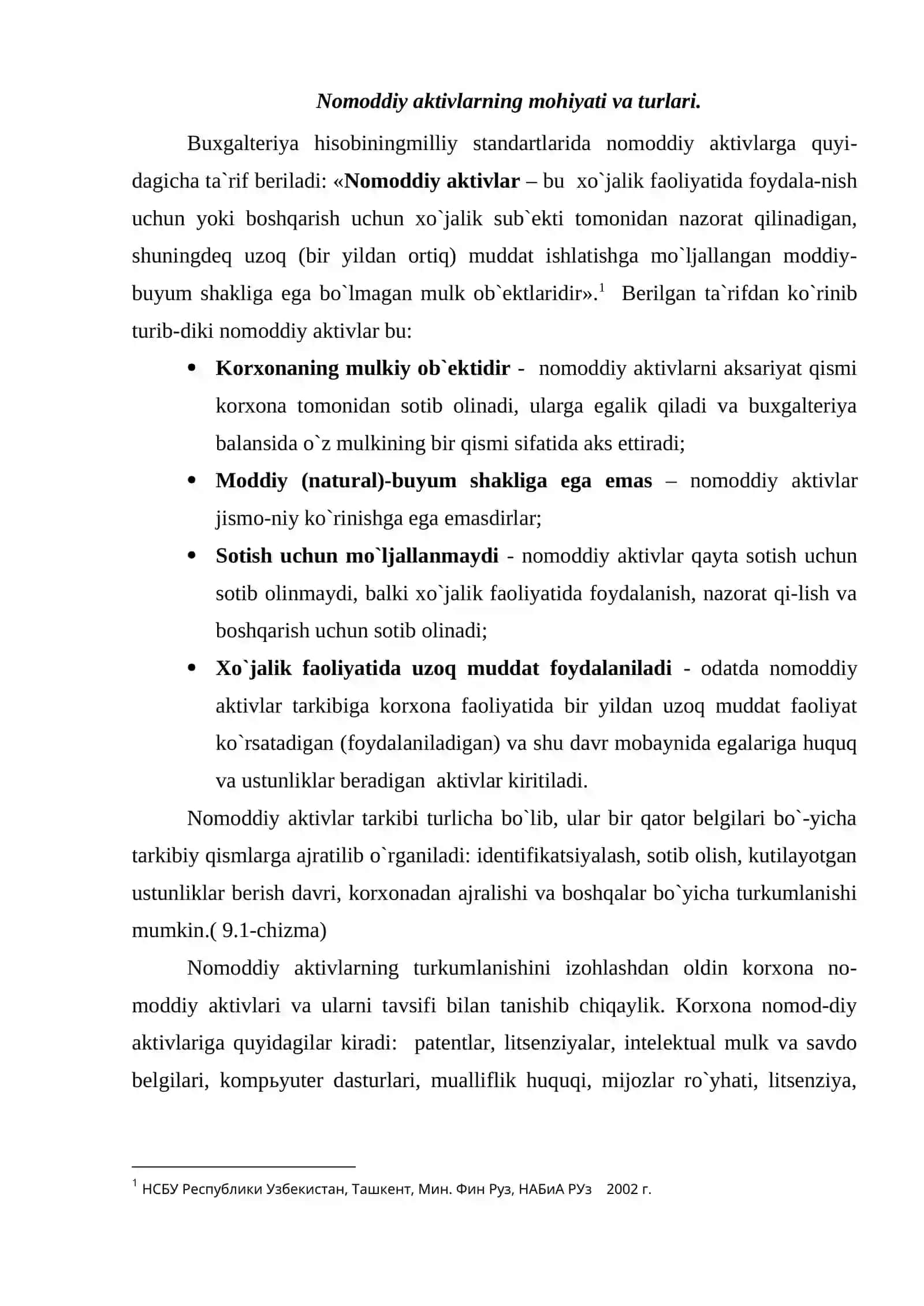 NOMODDIY AKTIVLARNI QAYTA BAHOLASH 2