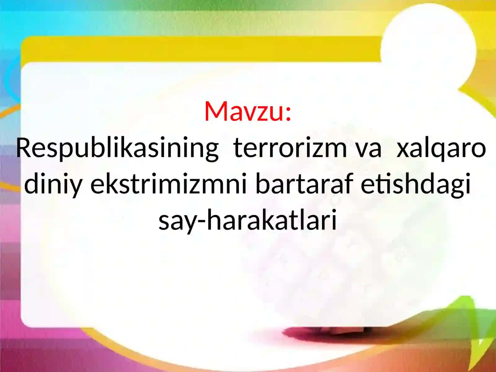 Xalqaro muno sabatlar 2