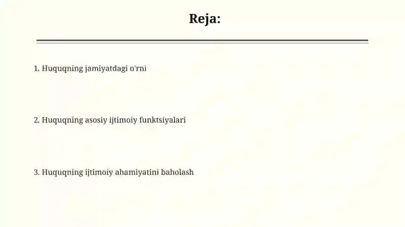 Huquqning Ijtimoiy Qiymati 2