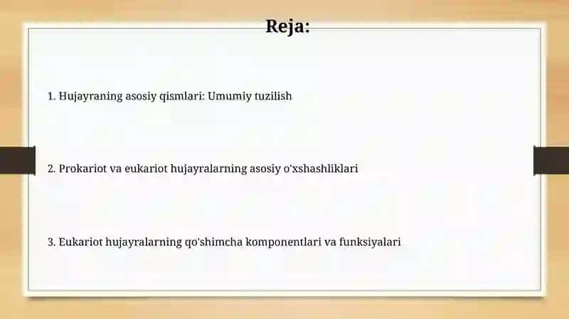 Prokariot va eukariot hujayralarning tuzilishi 2