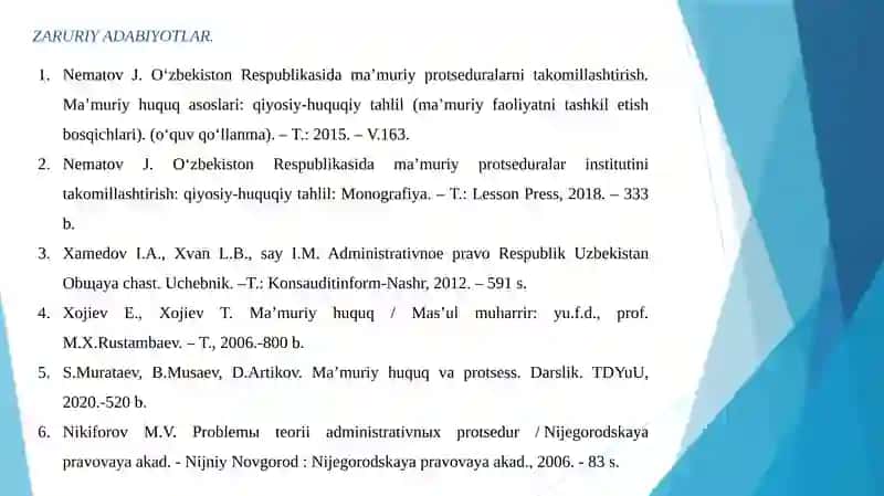 MA'MURIY PROTSEDURALAR 2