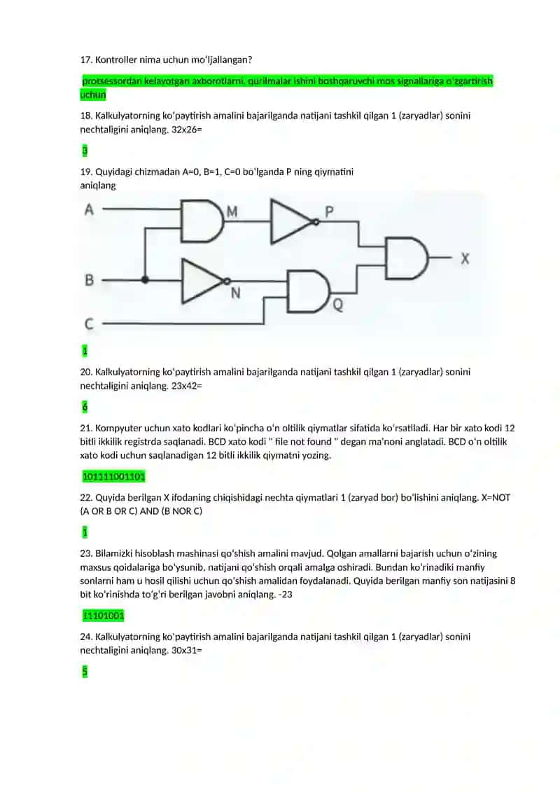 Kompyuterning ish samaradorligi 2