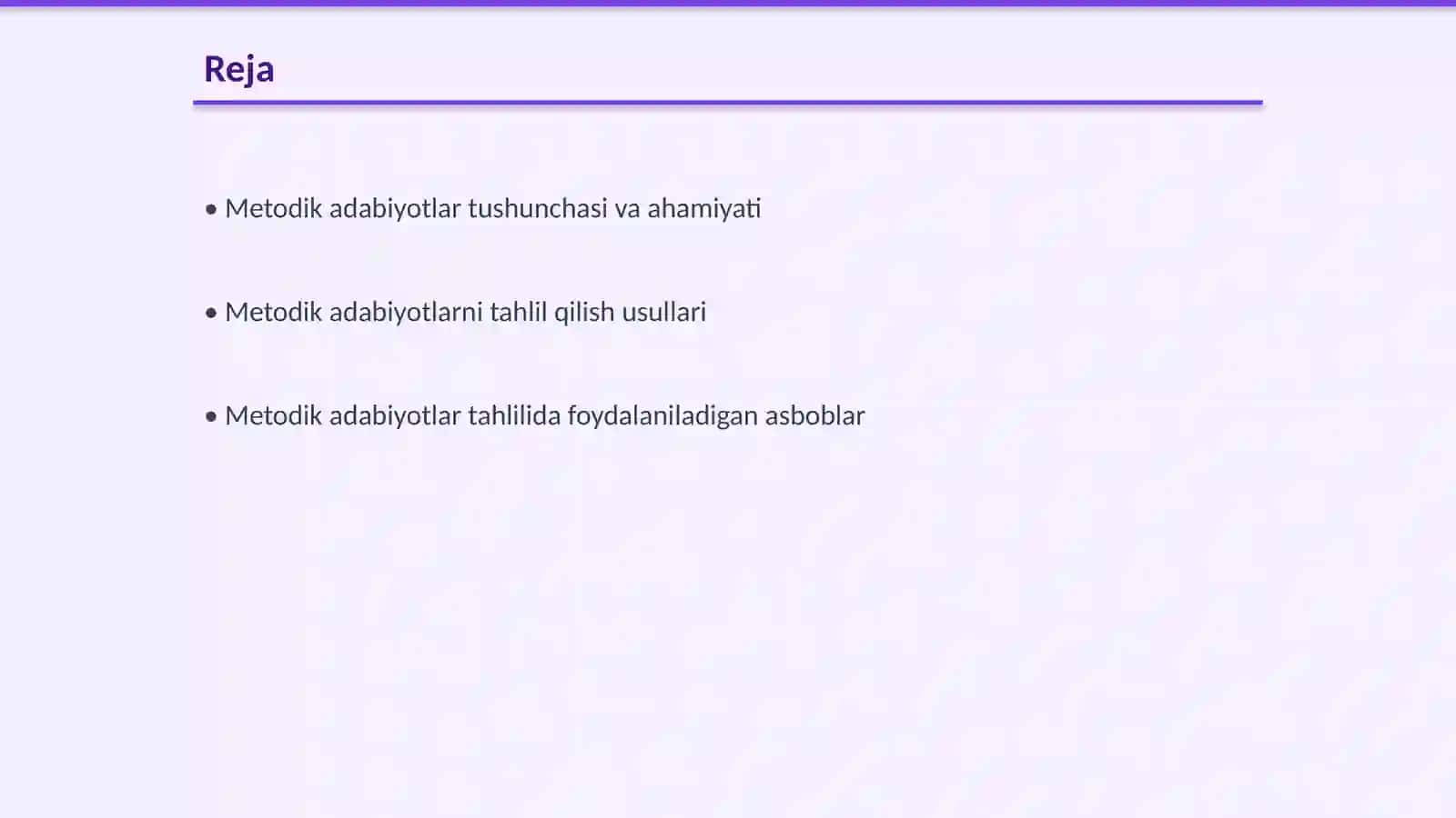 Metodik adabiyotlarni tahlil qilish 2