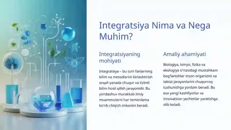 Biologiyada Fanlararo Integratsiya 2