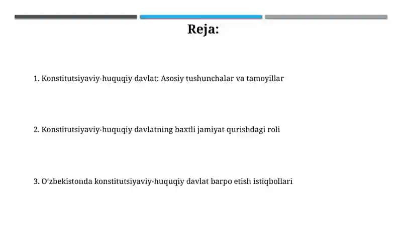 Konstitutsiyaviy-huquqiy davlat 2