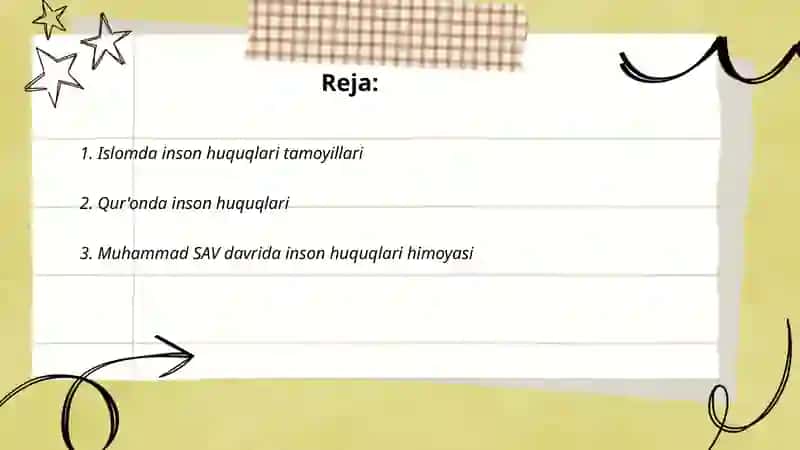 Islomda inson huquqlari tamoyillari 2