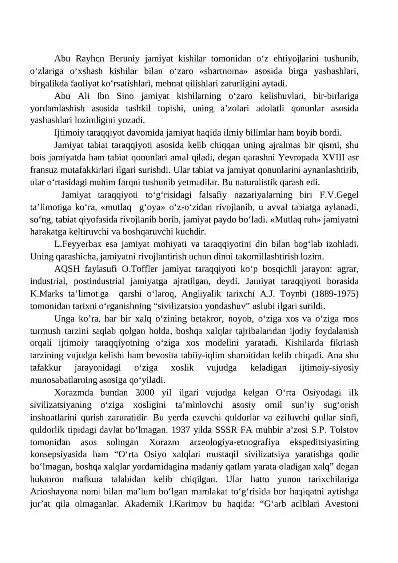 Jamiyat va inson falsafasi 2