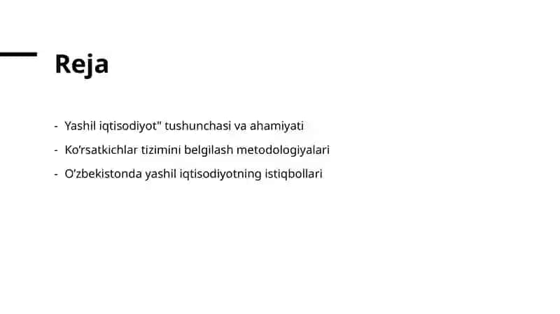 Yashil iqtisodiyot 2