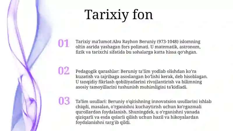 Abu Rayhon Beruniyning Pedagogik Qarashlari 2