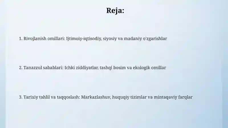 Ijtimoiy-iqtisodiy omillar va siyosiy institutlar 2