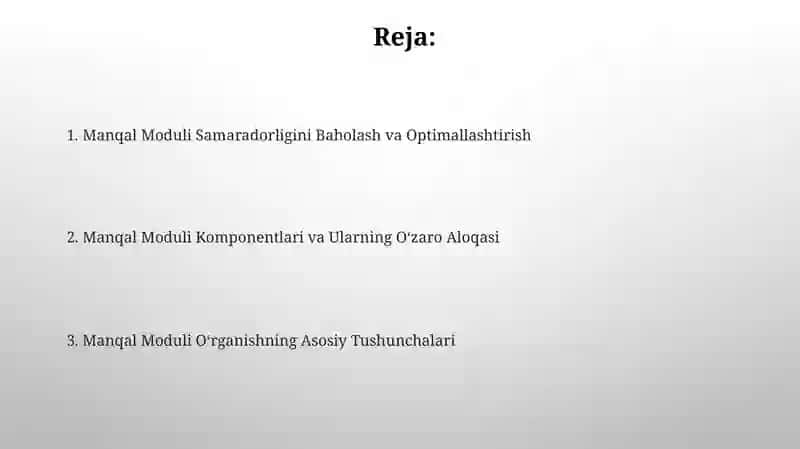 Manqal Moduli 2