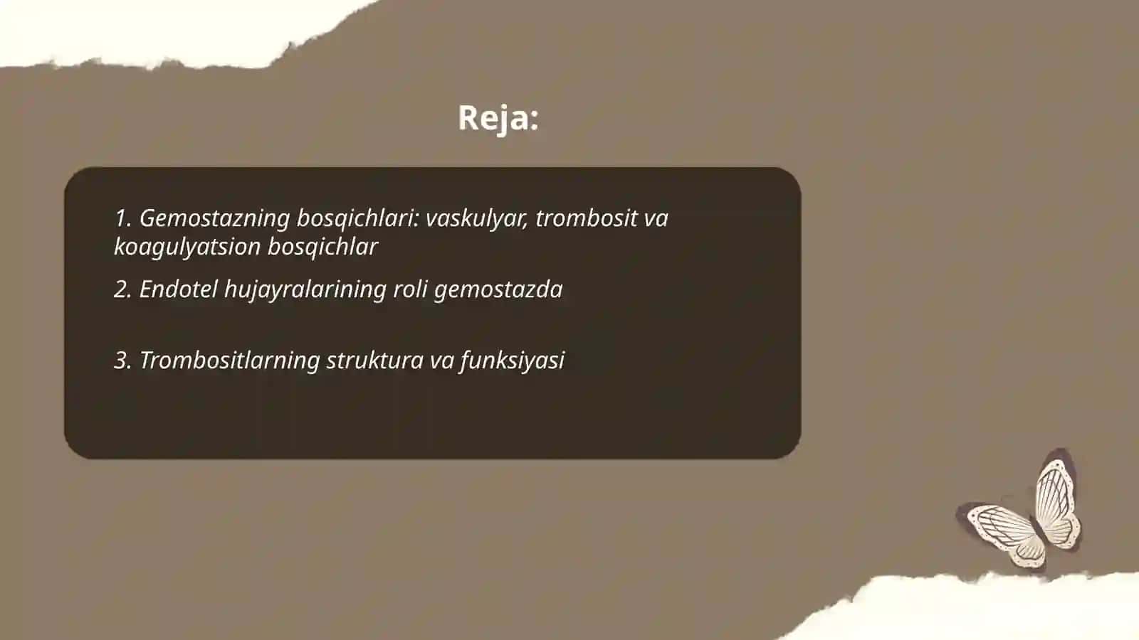 Gemostaz tizimi 2
