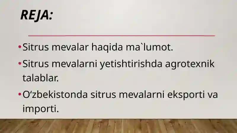 Sitrus mevalarni etishtirish vaularning tasnifi 2