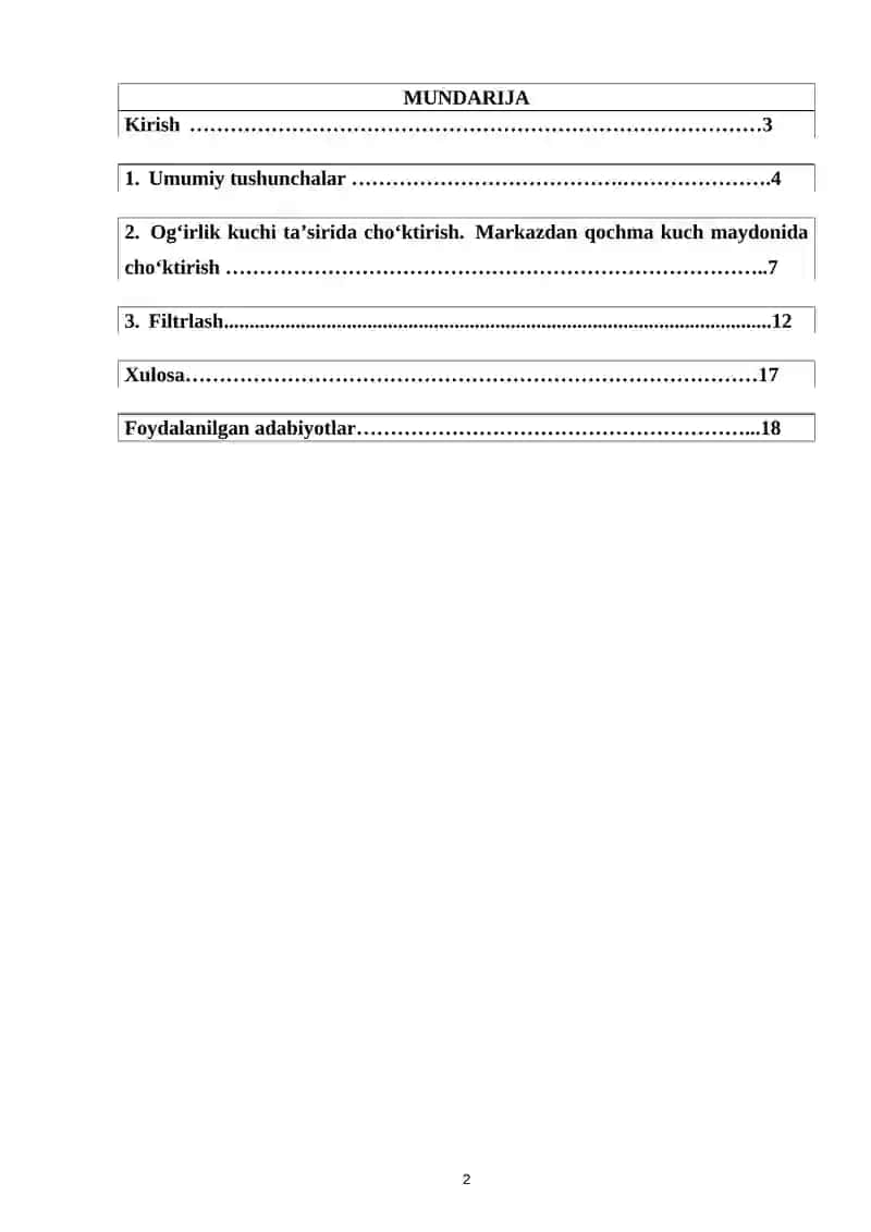 Ajratish usullari 2