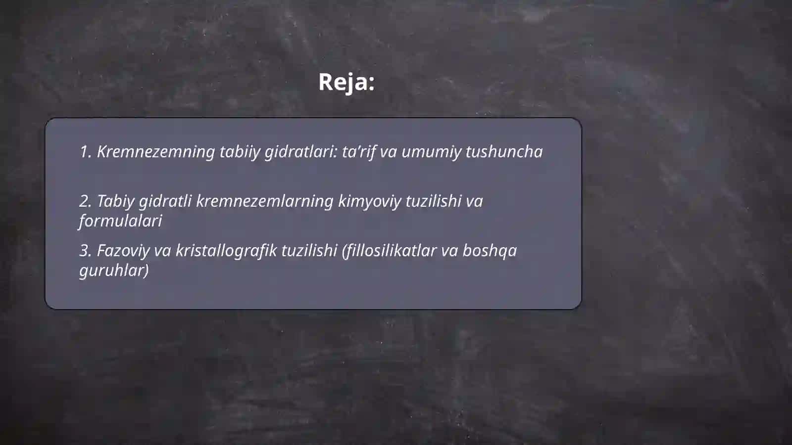 Kremnezemning tabiiy gidratlari 2